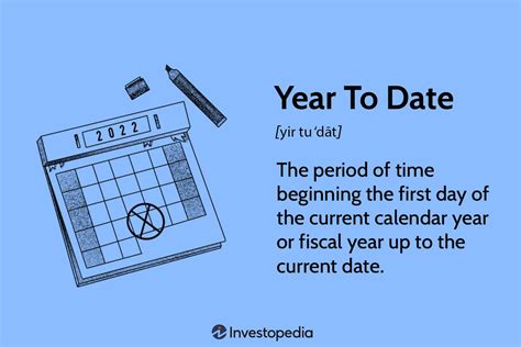 YTD Meaning & Definition: What Does Year to Date .